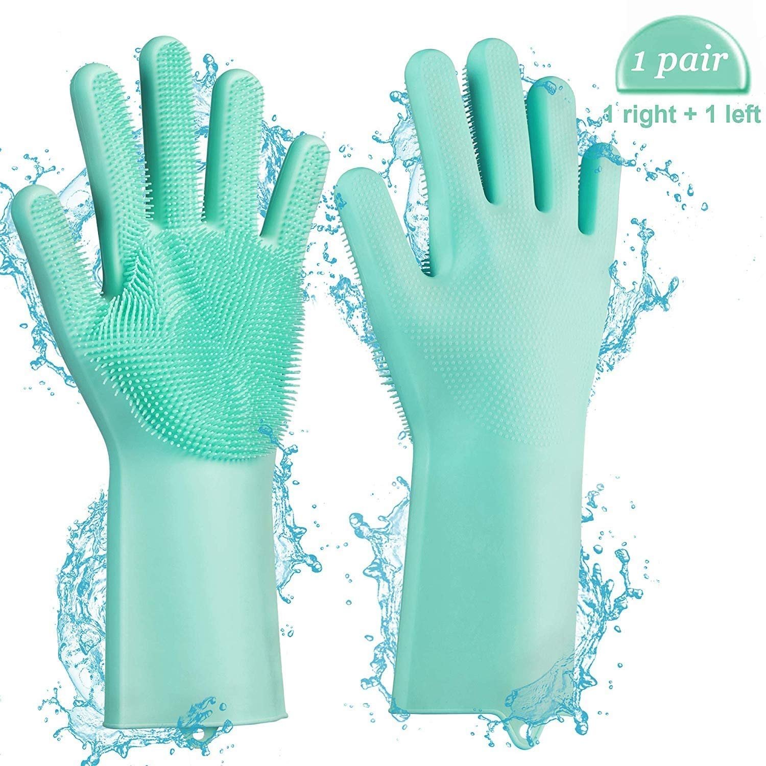 ADA Magic Silicone Gloves Scrubbing Gloves for Dishes, Dishwashing