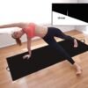 Wearslim Leather Yoga Mat-Black-P