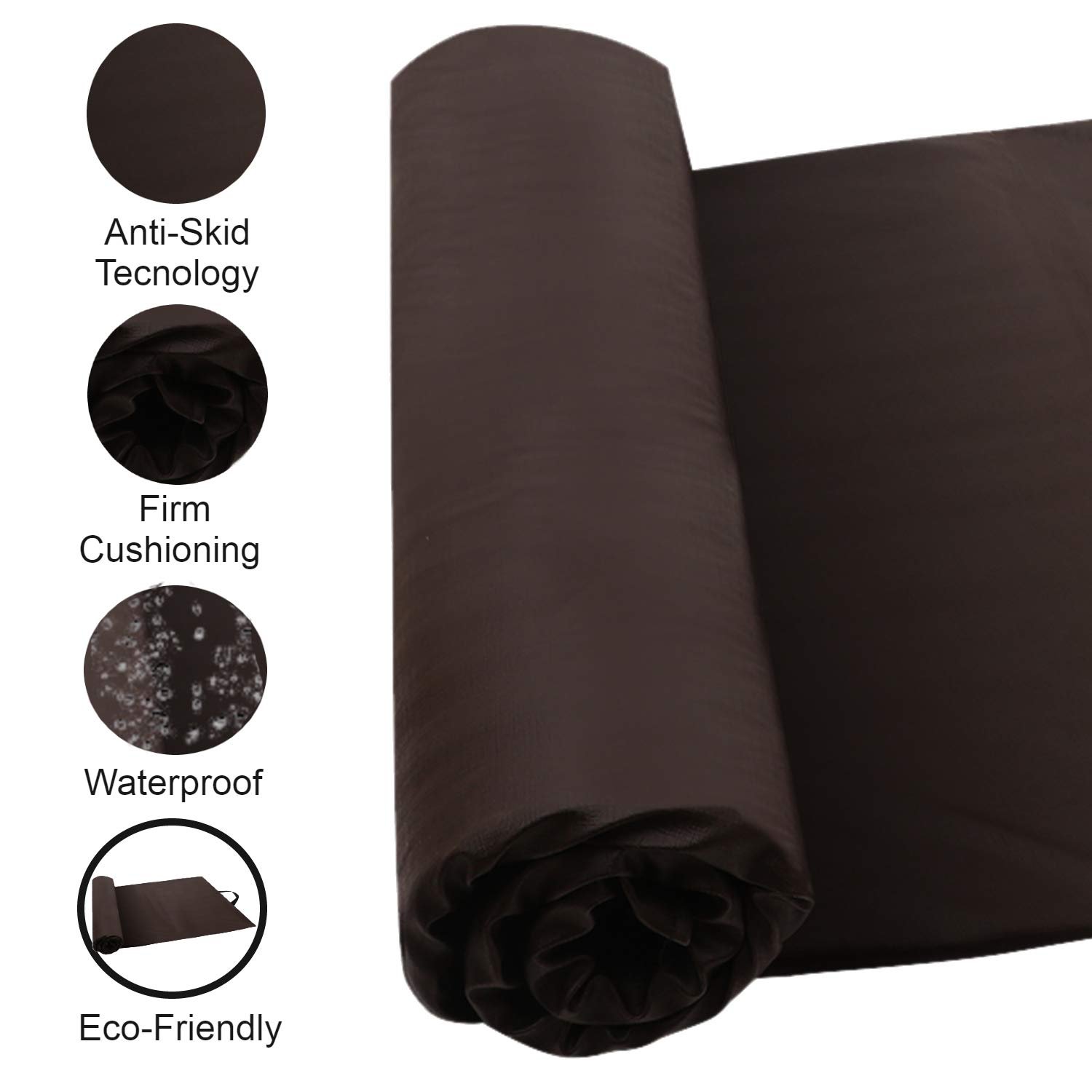 Wearslim PVC Yoga Mat-Brown