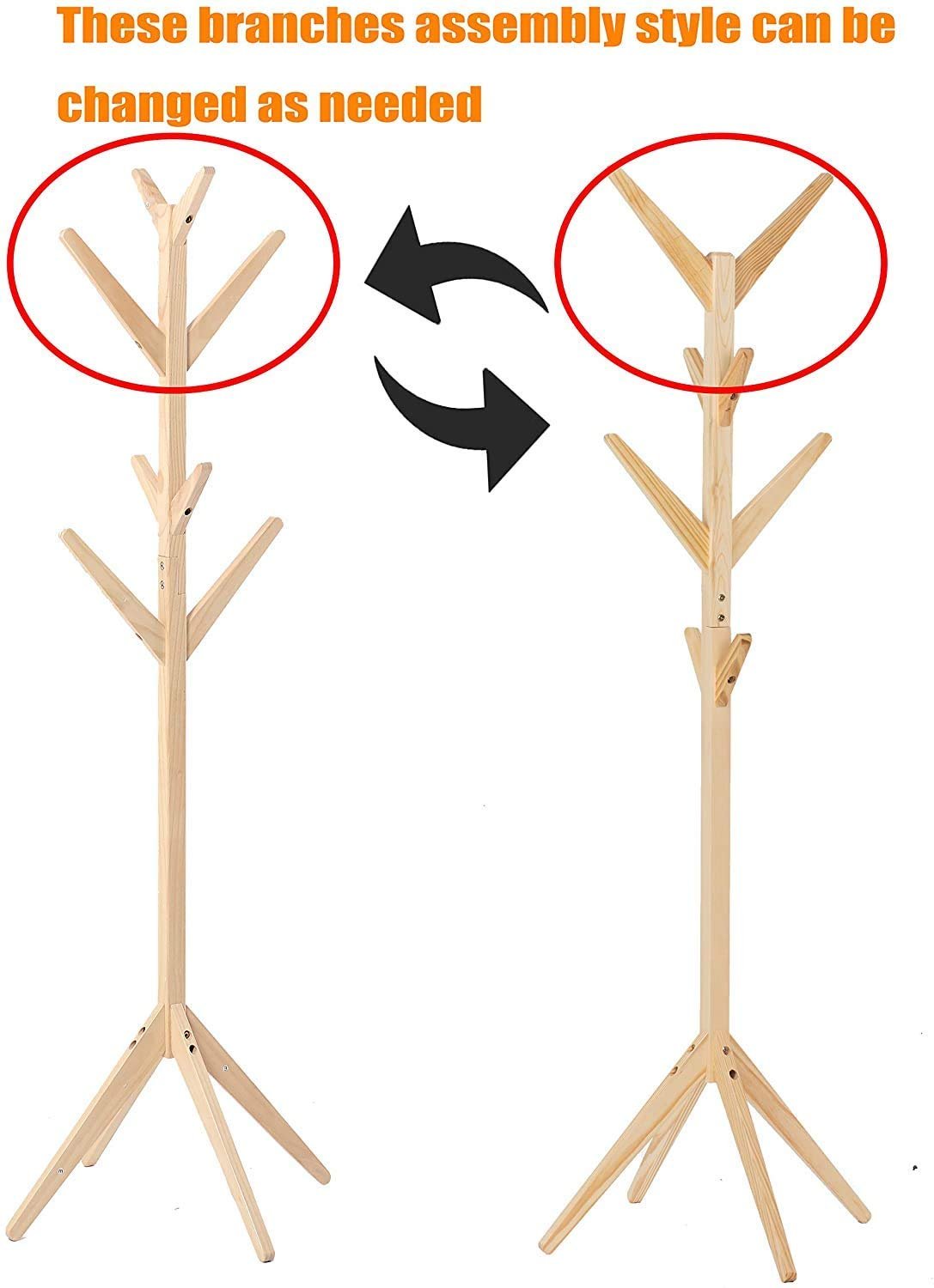 ADA Bamboo Coat Rack Beige 3