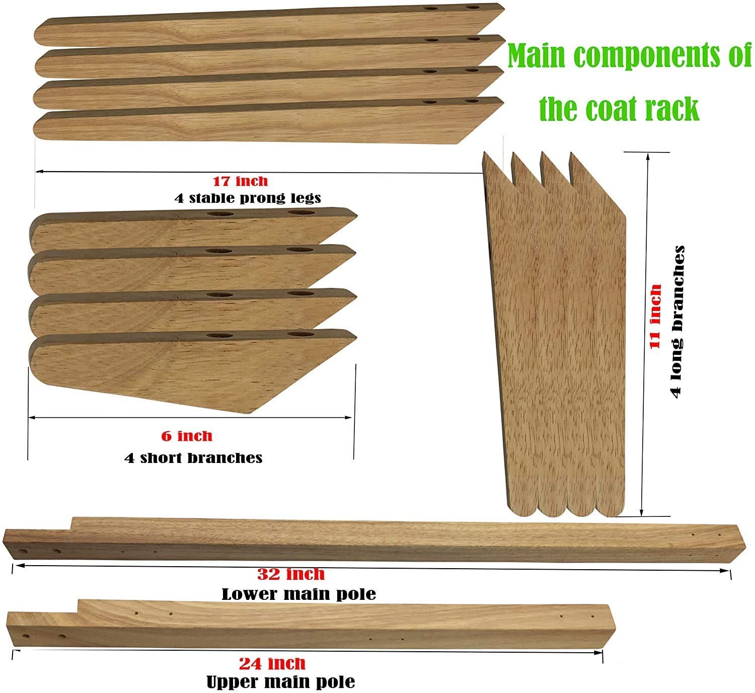 ADA Bamboo Coat Rack Beige 4