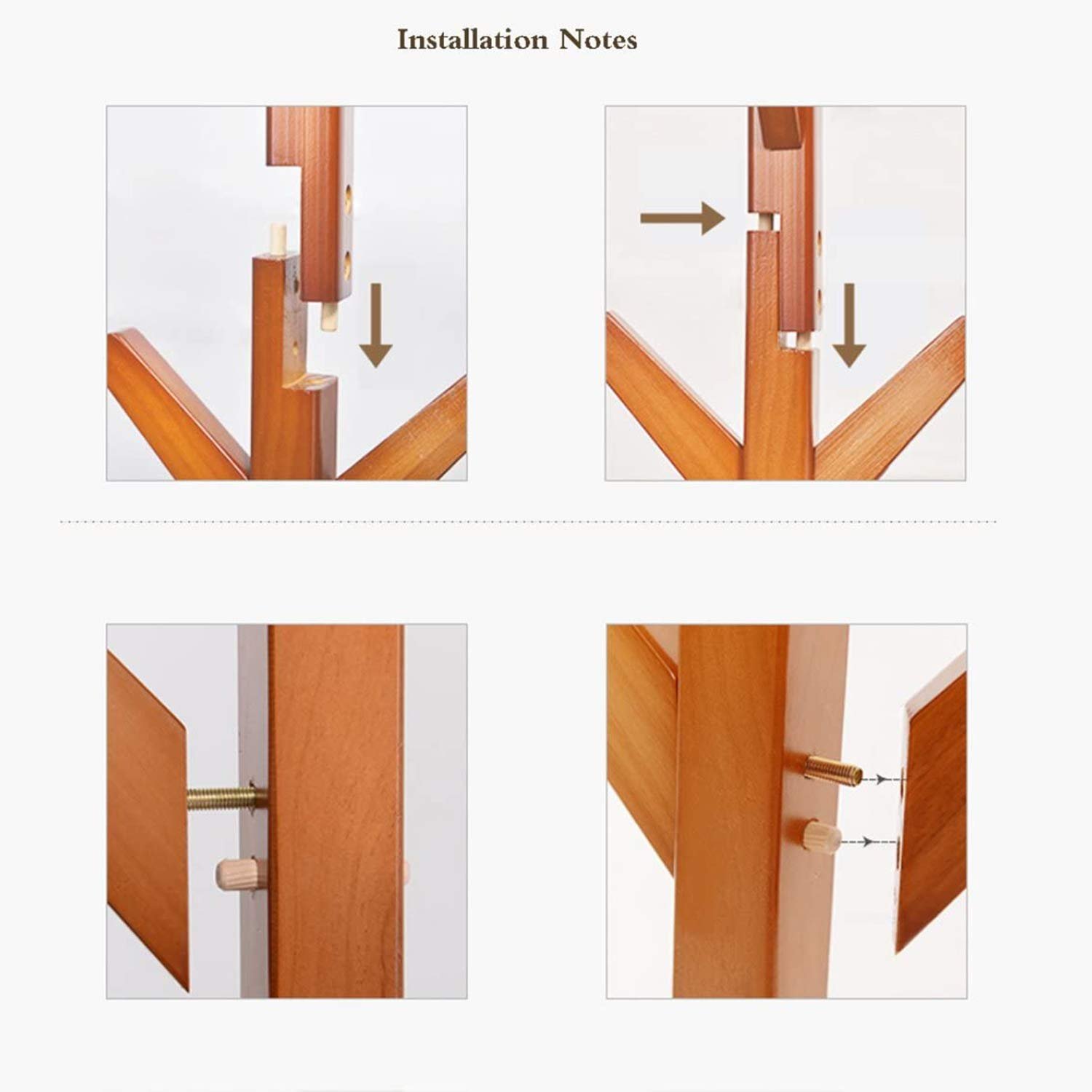 ADA Bamboo Coat Rack Dark Brown 5