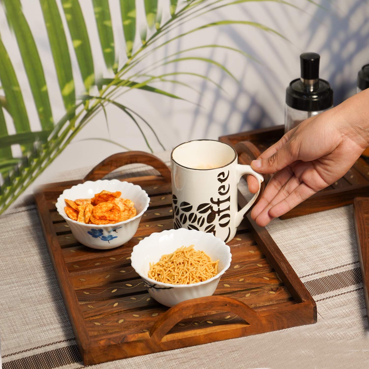 ADA Handicraft Sheesham Wood Serving Tray 5