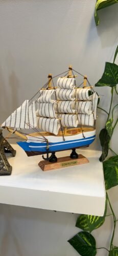 ADA Handicraft Antique Wooden Sailing Ship Showpiece Coasters - Perfect for Home, Office Decor & Business Gifts photo review