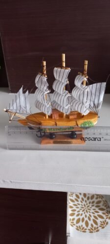 ADA Handicraft Antique Wooden Sailing Ship Showpiece Coasters - Perfect for Home, Office Decor & Business Gifts photo review